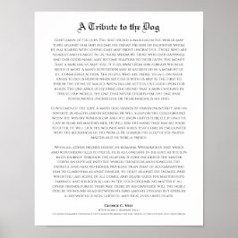 Een eerbetoon aan de hond, de beste vriend van het poster