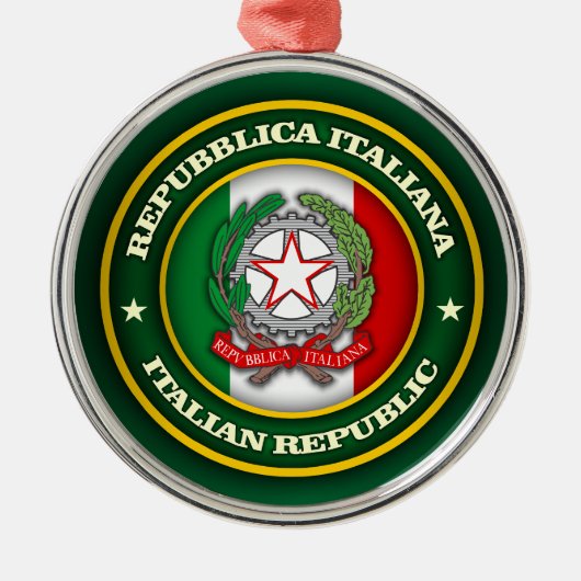 Een eerbetoon aan Italië Metalen Ornament (Voorkant)