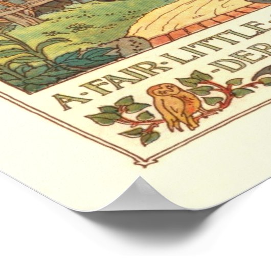 "Een eerlijk klein meisje" Poster (Hoek)