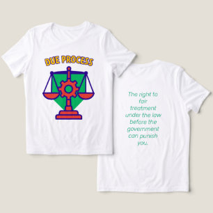 Een eerlijk proces: rechtvaardigheid in balans Tri-Blend shirt