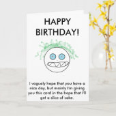 Een eerlijke Kaart van de Verjaardag (Gele Bloem)