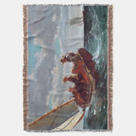 Een eerlijke wind van 1876 Winslow Homer opbreken Deken (Voorkant Verticaal)