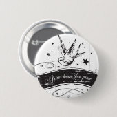 "Een eerlijker huis dan proza" Ronde Button 5,7 Cm (Voorkant /achterkant)