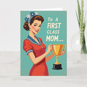 Een Eerste Klas Moeder Award Kaart
