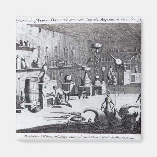 Een eerste uitzicht van de Praktische Chemie Magneet (Voorkant)