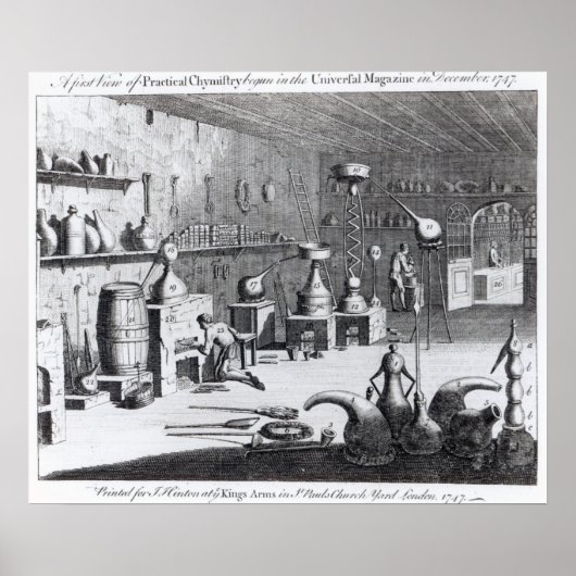 Een eerste uitzicht van de Praktische Chemie Poster (Voorkant)