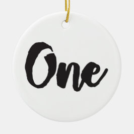 Een eerste verjaardag eerste verjaardag Mijn 1 jaa Keramisch Ornament