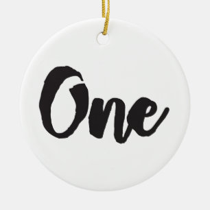 Een eerste verjaardag eerste verjaardag Mijn 1 jaa Keramisch Ornament