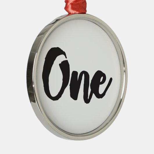 Een eerste verjaardag eerste verjaardag Mijn 1 jaa Metalen Ornament (Rechts)