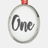 Een eerste verjaardag eerste verjaardag Mijn 1 jaa Metalen Ornament (Links)