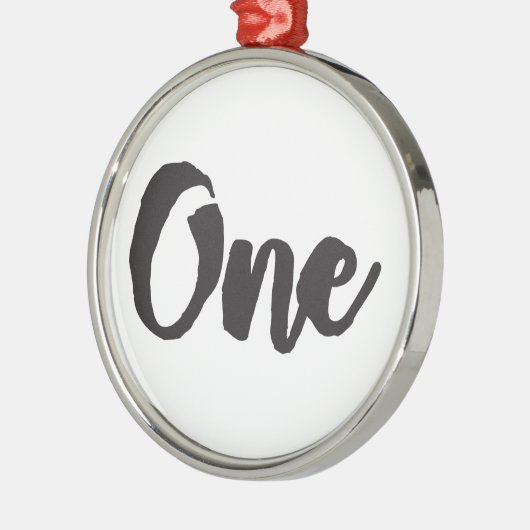 Een eerste verjaardag eerste verjaardag Mijn 1 jaa Metalen Ornament (Links)