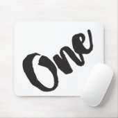 Een eerste verjaardag eerste verjaardag Mijn 1 jaa Muismat (Met muis)