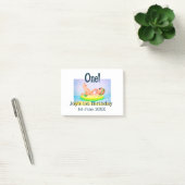Eén eerste verjaardag foto modern naam datum toevo post-it® notes (Kantoor)