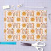 Een eerste verjaardag Waterverf Boho Rainbow en Su Tissuepapier (Craft)