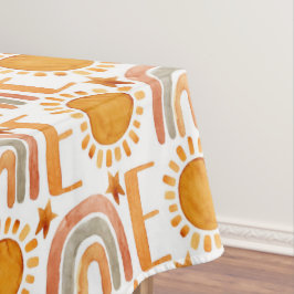 Een eerste Waterverf op zaterdag zonneschijn en re Tafelkleed