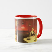 Een eettafel 's nachts door John Singer Sargent Mok (Voorkant rechts)