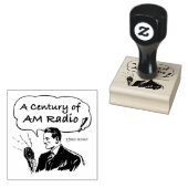 Een eeuw AM-radio Rubberstempel (Gestempeld)