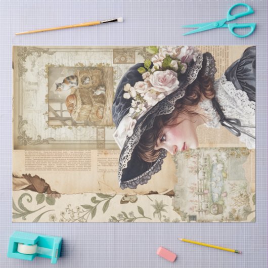 Een Efemeer Pasen Serie Ontwerp #14 Tissuepapier (Craft)