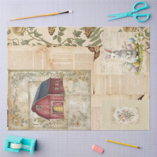 Een Efemeer Pasen Serie Ontwerp #16 Tissuepapier (Craft)