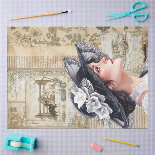 Een Efemeer Pasen Serie Ontwerp #17 Tissuepapier (Craft)