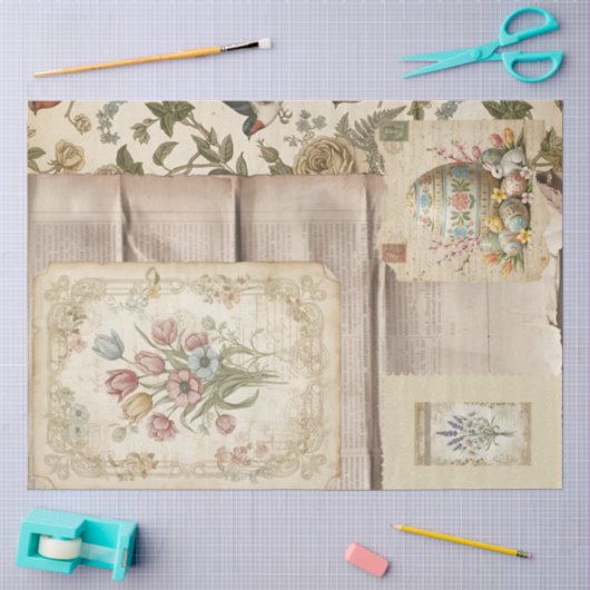 Een Efemeer Pasen Serie Ontwerp #4 Tissuepapier (Craft)