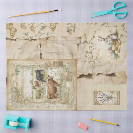 Een Efemeer Pasen Serie Ontwerp #5 Tissuepapier (Craft)
