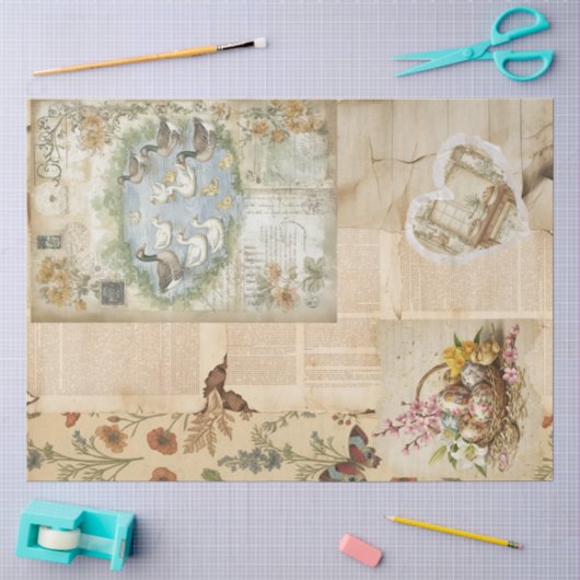 Een Efemeer Pasen Serie Ontwerp #9 Tissuepapier (Craft)