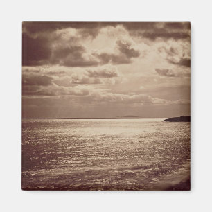 Een effect van de zon, Normandy c.1857 (sepia foto Magneet