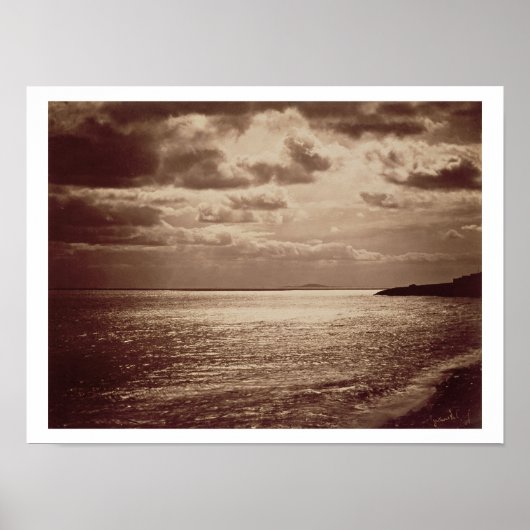 Een effect van de zon, Normandy c.1857 (sepia foto Poster (Voorkant)