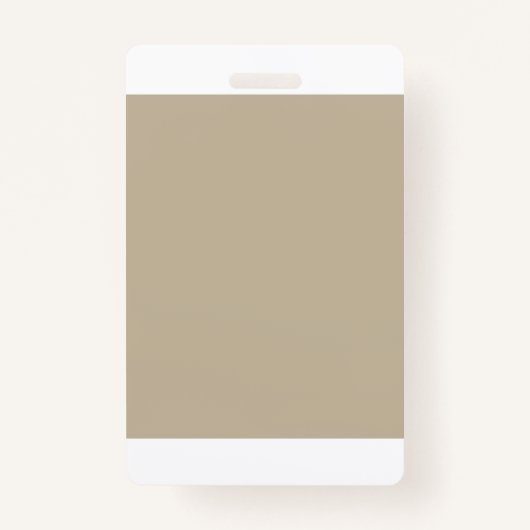 Een effen bruine achtergrond met een gladde, unifo badge (Achterkant)