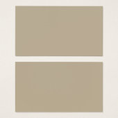 Een effen bruine achtergrond met een gladde, unifo visitekaartje (Voorkant /achterkant)