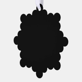 Een effen donkere zwarte textuur achtergrond vult ornament kaart