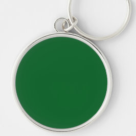 Een effen groene achtergrond vult de afbeelding sleutelhanger