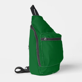 Een effen groene achtergrond vult de hele afbeeldi sling bag