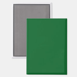 Een effen groene rechthoek met een uniforme kleur magneet