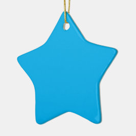Een effen helderblauwe achtergrond zonder patroon keramisch ornament