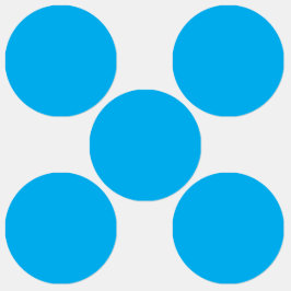 Een effen helderblauwe achtergrond zonder patroon labels