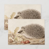 Een egel in een landschap door Giovanna Garzoni Bedankkaart (Voorkant / Achterkant)