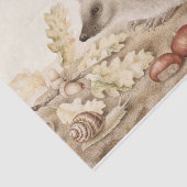 Een egel in een landschap door Giovanna Garzoni Tissuepapier (Detail)