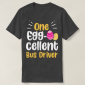 Eén Eggcellent bus driver Mannen Cute Easter Day T-shirt (Design voorkant)