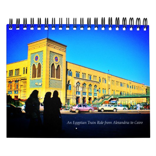 Een Egyptische trein van Alexandrië naar Caïro Kalender (Hoes)