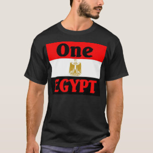 Eén Egyptische vlag T-shirt