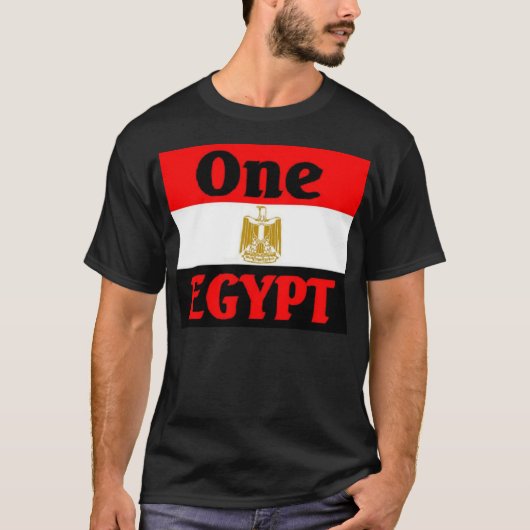 Eén Egyptische vlag T-shirt (Voorkant)