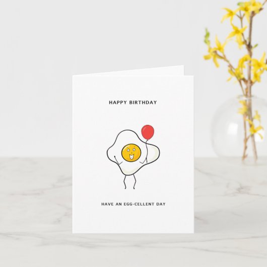 Een eicelenkaart hebben kaart (Gele Bloem)