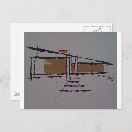 Een Eichler thuis op een T #1 Briefkaart (Voorkant / Achterkant)