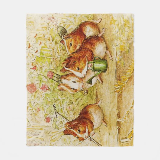 Een eigen proeftuin van Beatrix Potter Fleece Deken (Voorkant)