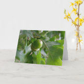 een eikel kaart (Gele Bloem)