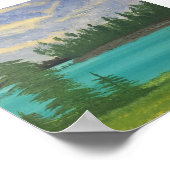 Een eiland in een eilandmeer poster (Hoek)