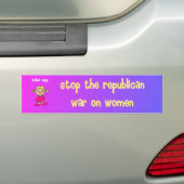 een einde maken aan de republikeinse oorlog tegen bumpersticker (Op auto)