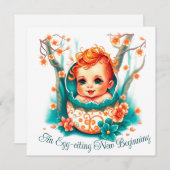 Een eit-stra nieuwe start feestdagenkaart (Voorkant / Achterkant)